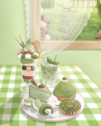 Matcha Set Birby