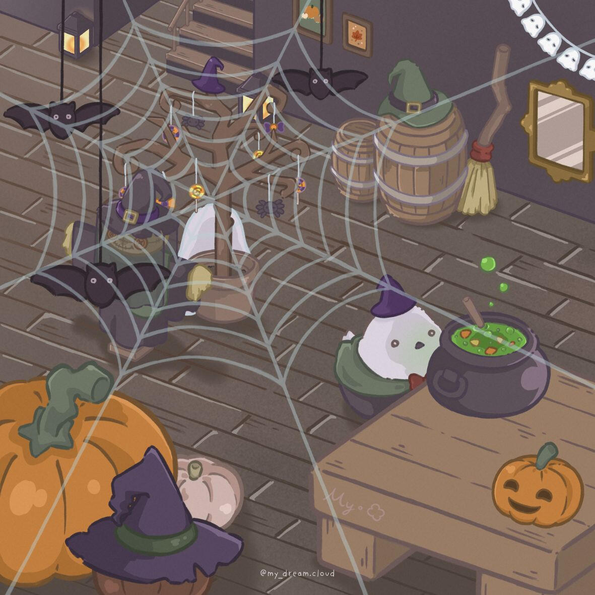 Birby's Halloween Party